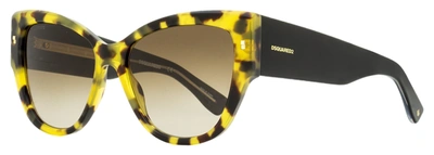 Dsquared2 Women's Refined Sunglasses D20016s C9bha Honey Havana 56mm In Multi