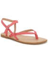 LUCKY BRAND BYLEE WOMENS FAUX LEATHER ANKLE STRAP FLAT SANDALS