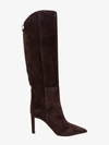 Jimmy Choo Alizze Suede Stiletto Knee Boots In Brown