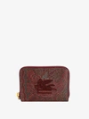 Etro Card Holder In Brown