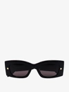 Alexander Mcqueen Eyewear Rectangle Frame Sunglasses In Black