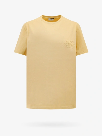 Etro T-shirt In Yellow