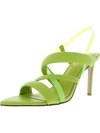 Jessica Simpson Krissta Womens Faux Leather Pointed Toe Heels In Green