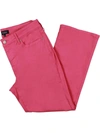 Nydj Marilyn Mid-rise Straight Leg Crop Cuffed Jeans In Pink