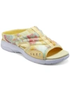 Easy Spirit Women's Traciee Square Toe Casual Flat Sandals Women's Shoes In Yellow