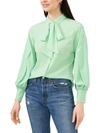 RILEY & RAE CAMILLE WOMENS TIE NECK WORK BLOUSE