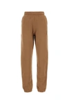 Attico Cotton Joggers With Elastic Waist And Cuffs In Brown