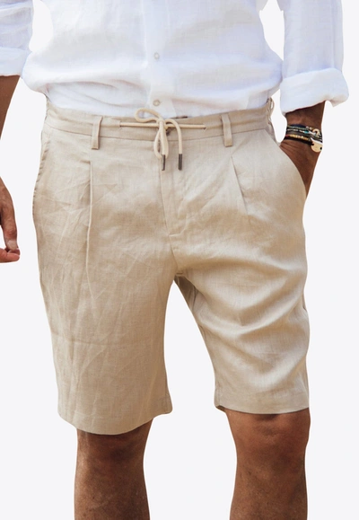 Les Canebiers Cimes Bermuda Shorts In Beige