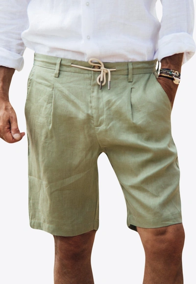 Les Canebiers Cimes Bermuda Shorts In Khaki