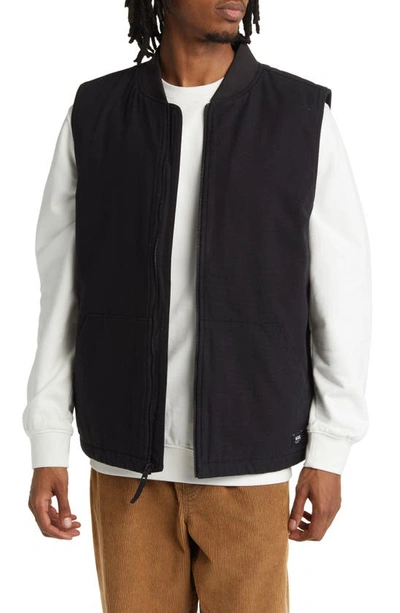 Vans Plaid Lined Talbot Vest In Black/ Taos Taupe ModeSens