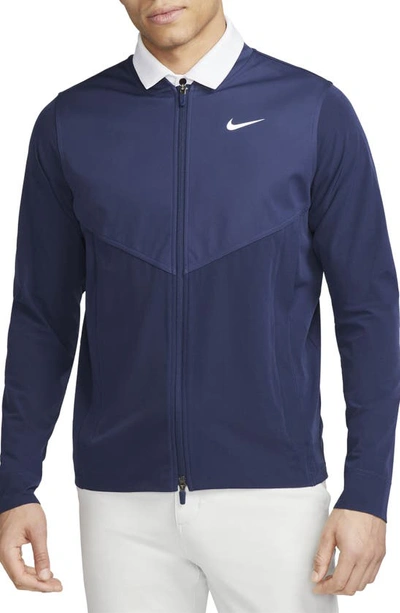 Nike Tour Essential Water-repellent Golf Jacket In Blue