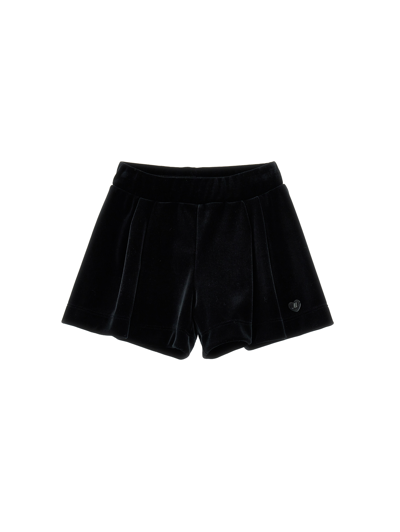 Monnalisa Kids'   Chenille Shorts In Black