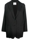 Erika Cavallini Oversized Single-breasted Blazer In Black