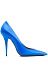 Saint Laurent 110mm Instinct Pump In Blue