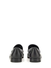Ferragamo Luxury Leather Gancini Moccasins In Black