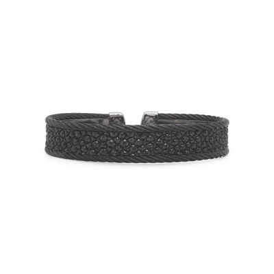 Alor Black Cable & Stingray Mini Cuff