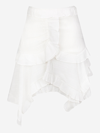 Isabel Marant High-waisted Asymmetric Skirt In White