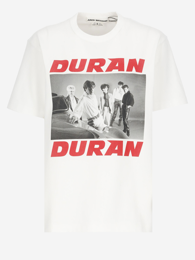 Junya Watanabe Duran Duran Cotton T-shirt In White