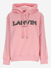 Lanvin Classic Printed Hooded Sweatshirt In Pink