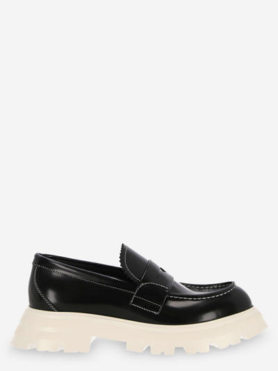 Alexander Mcqueen Leather Loafers In Multicolor
