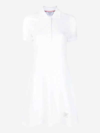 Thom Browne Cotton Mini Dress In White