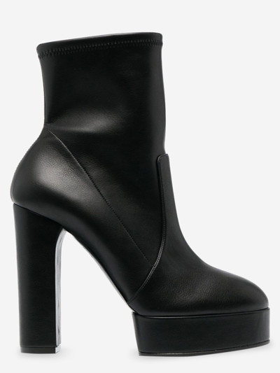 Casadei Leather Boots In Black