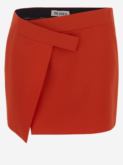 Attico Cloe Skirt In Orange