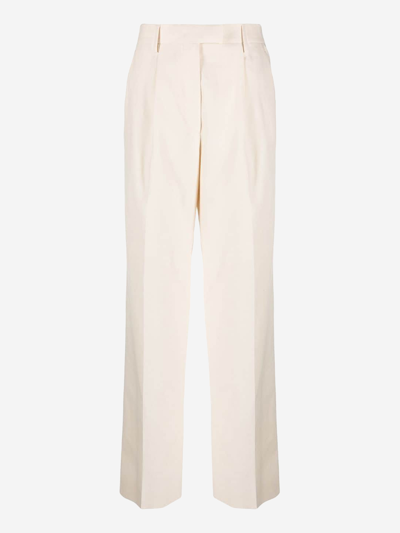 Prada Pantalone-42 Nd  Female In White