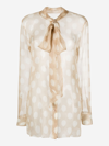 Ermanno Scervino Silk Shirt In White