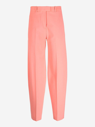 Attico Jagger Viscose-blend Trousers In Pink