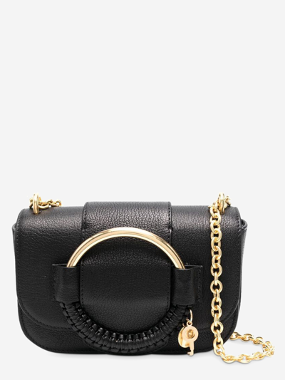 See By Chloé Hana Leather Shoulder Bag In Black