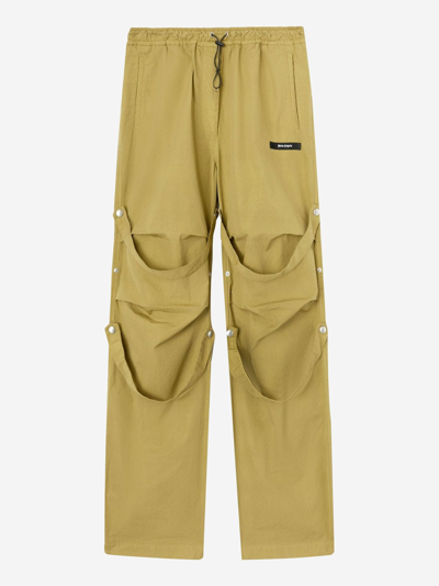 Palm Angels Upsidedown Palm Cargo Trousers In Multicolor