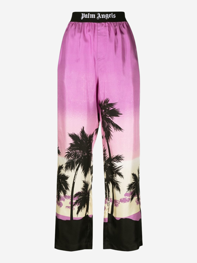 Palm Angels Sunset Pajama Pants In Multicolor