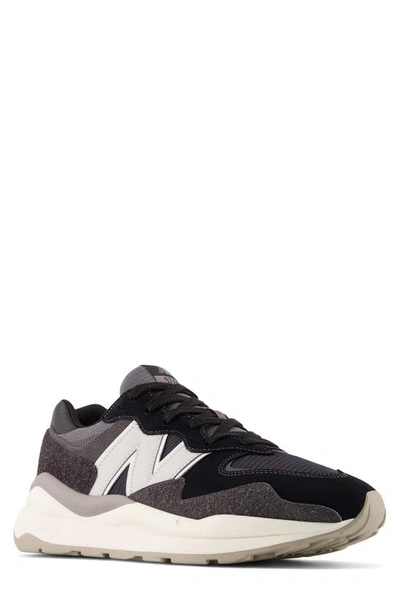 New Balance 5740 Sneaker In Black/ Sea Salt