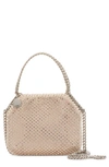 Stella Mccartney Falabella Mini Crystal Shoulder Bag In 9325 Honey