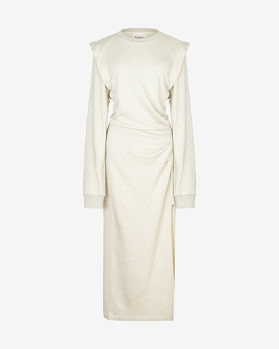 Isabel Marant Étoile Beige Mafalda Midi Dress In White