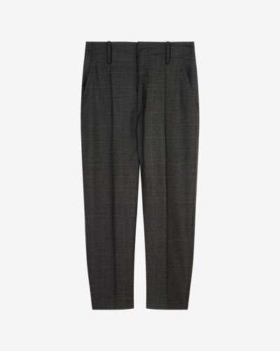 Isabel Marant Naolia Virgin Wool Pants In Grey