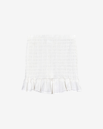Isabel Marant Étoile Dorela Cotton Skirt In White
