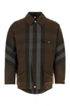 Burberry Washed Check Workwear Jacket In Multicolor