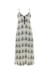 Palm Angels Viscose Mini Dress With Statement Print In Multicolor