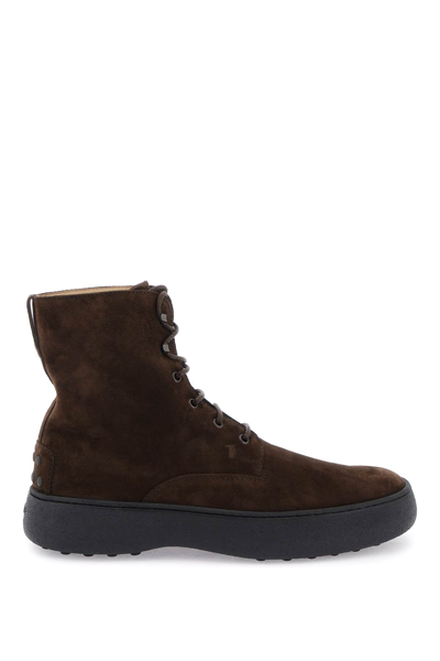 TOD'S TOD'S W.G. SUEDE LACE-UP ANKLE BOOTS MEN