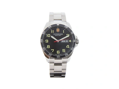 Pre-owned Victorinox Fieldforce Quartz Watch, Black, 42 Mm, V241849