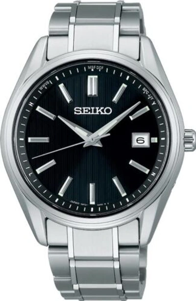 Pre-owned Seiko Selection S Sbtm341 Titanium Black Analog Watch Men Box