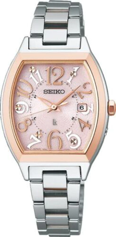 Pre-owned Seiko Lukia Ssvw214 Standard Collection Pink Gold Watch Women Box