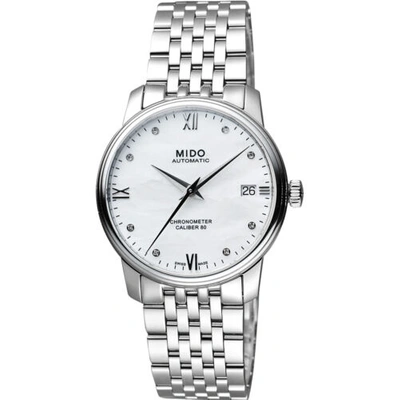 Pre-owned Mido Women's M0272081101600 Baroncelli 34mm Automatic Watch