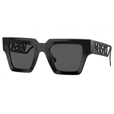 Pre-owned Versace Sunglasses Ve4431 538087 50mm Black / Dark Grey Lens In Multicolor