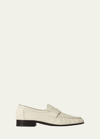 The Row 20mm Soft Leather Loafers In White