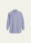 THE ROW MEN'S LUKRE STRIPED SPORT SHIRT