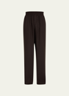THE ROW MEN'S DAVIDE LOOSE CASHMERE PULL-ON PANTS