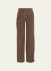 THE ROW EGLITTA STRAIGHT-LEG CORDUROY PANTS